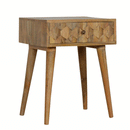 Alsvin Pineapple Carved Bedside Table by Lavishway | Bedside Tables-57764