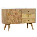 Alsvin Solid Wood Oak Finish Sideboard by Lavishway | Sideboards-57756