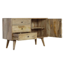 Alsvin Solid Wood Oak Finish Sideboard by Lavishway | Sideboards-57757