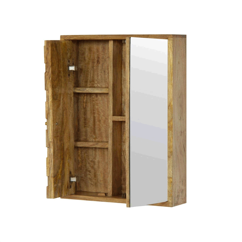 Alsvin Sliding Wall Mirror Cabinet by Lavishway | Cupboards & Cabinets-57735