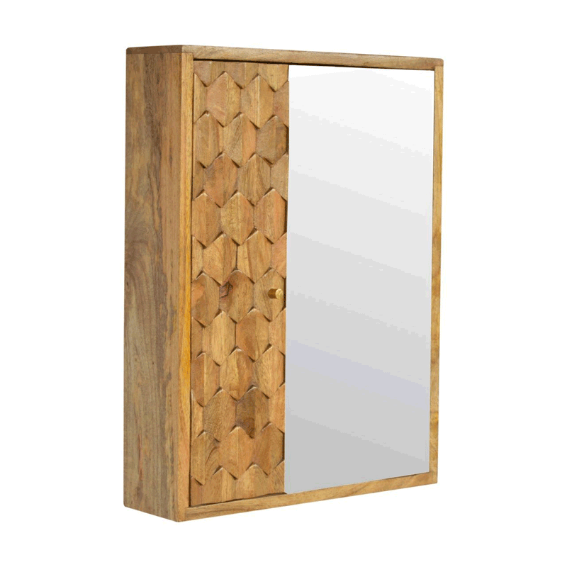 Alsvin Sliding Wall Mirror Cabinet by Lavishway | Cupboards & Cabinets-57733