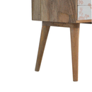 Paola Floral Screen Printed Bedside Table by Lavishway | Bedside Tables-57697