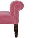 Paola Pink Velvet Contemporary Bench by Lavishway | Benches & Storage Benches-57684