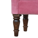 Paola Pink Velvet Contemporary Bench by Lavishway | Benches & Storage Benches-57685