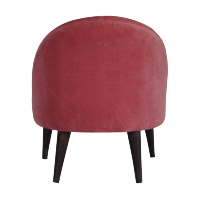 Paola Velvet Fabric Deep Button Chair by Lavishway | Accent Chairs-57647