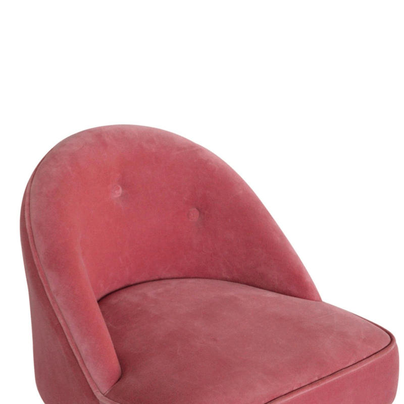 Paola Velvet Fabric Deep Button Chair by Lavishway | Accent Chairs-57650