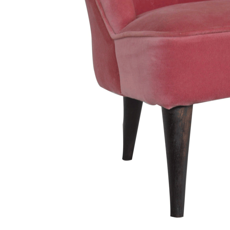 Paola Velvet Fabric Deep Button Chair by Lavishway | Accent Chairs-57648