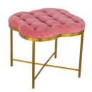 Paola Golden Base Deep Button Footstool by Lavishway | Footstool-57631