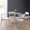 Pisa Wooden Square Dining Table With Pedestal by Lavishway | Dining Tables-61239