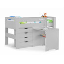 Pluto Dove Grey Finish Wooden Desk by Lavishway | Reclaimed Wood Desks-61233