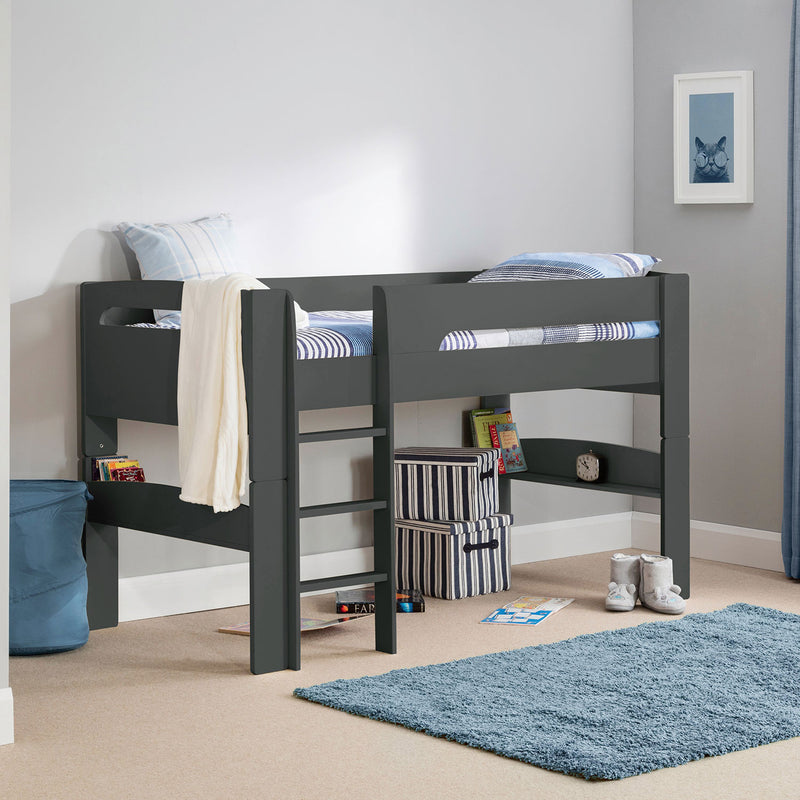 Pluto Mid Sleeper Bed With Tent by Lavishway | Wooden Beds-61221