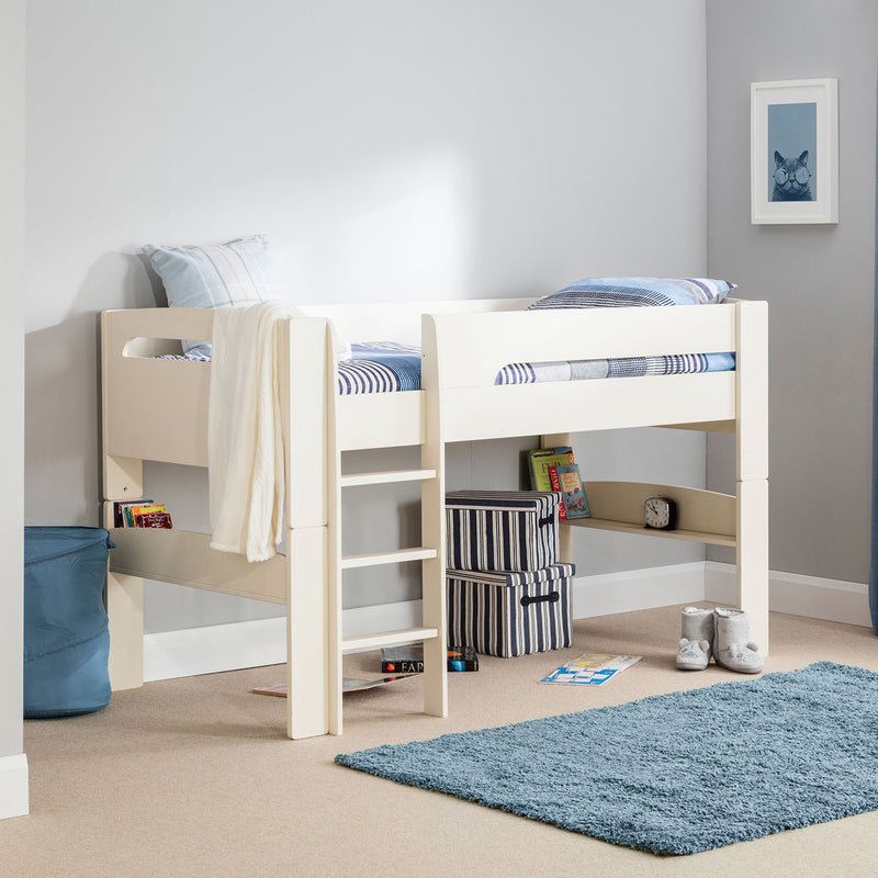 Pluto Mid Sleeper Bed With Tent by Lavishway | Wooden Beds-61220