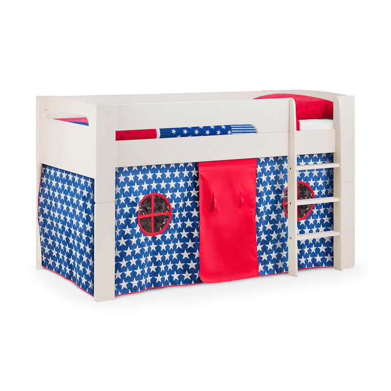 Pluto Mid Sleeper Bed With Tent by Lavishway | Wooden Beds-61218