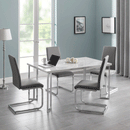 Positano White Marble Effect Top Dining Table by Lavishway | Dining Tables-61227