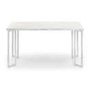 Positano White Marble Effect Top Dining Table by Lavishway | Dining Tables-61228