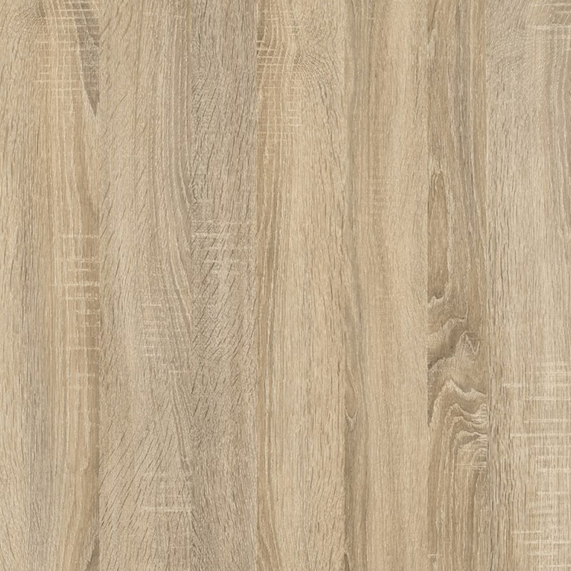 Prima Oak Finish Desk With White Steel Legs by Lavishway | -28781