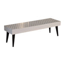 Prima Solid Wood Geometric Pattern Seat Bench by Lavishway | Benches & Storage Benches-57899