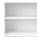 Prima White 2 Doors Cabinet With 5 Shelves by Lavishway | Book Shelves and Cabinets-28991