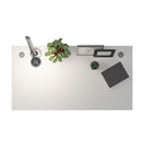 Prima White Desk With Steel Adjustable Legs by Lavishway | -28759