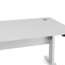 Prima White Desk With White Steel Legs by Lavishway | -28740
