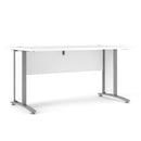 Prima White Desk With Steel Legs by Lavishway | -28918
