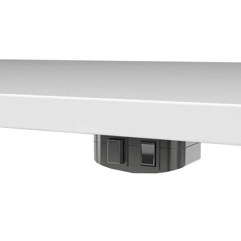 Prima White Desk With Steel Legs by Lavishway | -28930