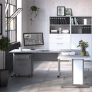 Prima White Desk With Steel Legs by Lavishway | -28932