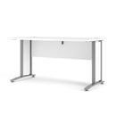 Prima White Desk With Steel Legs by Lavishway | -28914