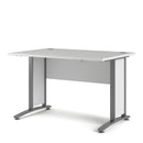 Prima White Desk With Steel Legs by Lavishway | -28913