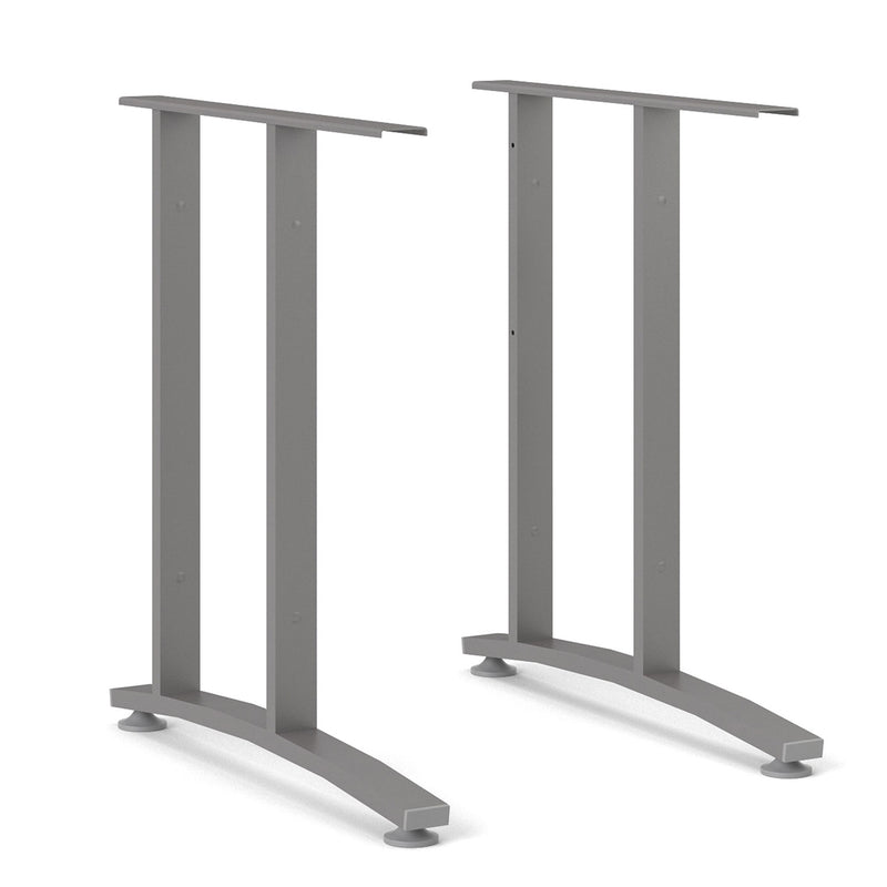 Prima White Desk With Steel Legs by Lavishway | -28920