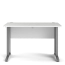 Prima White Desk With Steel Legs by Lavishway | -28921