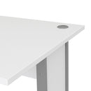 Prima White Desk With Steel Legs by Lavishway | -28925