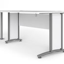 Prima White Desk With Steel Legs by Lavishway | -28927