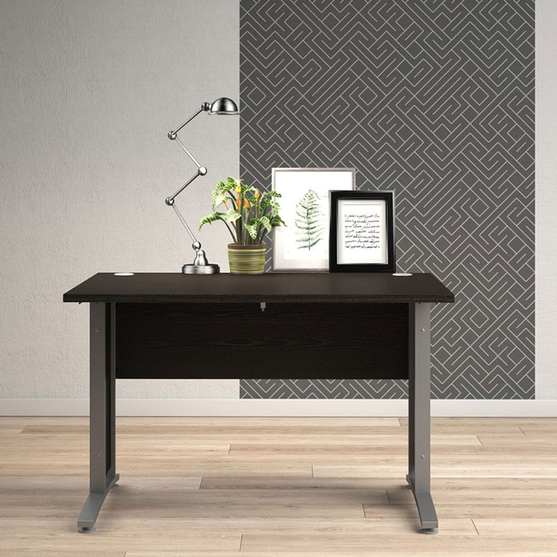 Prima Woodgrain Silver & Grey Legs Desk by Lavishway | -28834