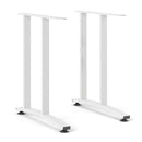 Prima White Desk With White Steel Legs by Lavishway | -28875