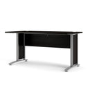 Prima Woodgrain Silver & Grey Legs Desk by Lavishway | -28842