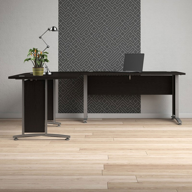 Prima Woodgrain Silver & Grey Legs Desk by Lavishway | -28836