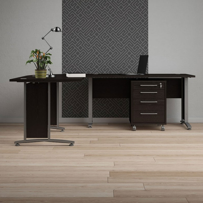 Prima Woodgrain Silver & Grey Legs Desk by Lavishway | -28837