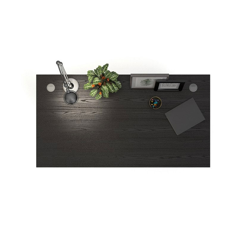 Prima Woodgrain Desk With Steel Legs by Lavishway | -28713