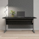 Prima Woodgrain Desk With Grey Legs by Lavishway | -28721
