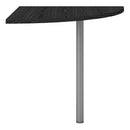 Prima Black Corner Desk Top With Grey Legs