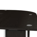 Prima Black Corner Desk Top With White Legs