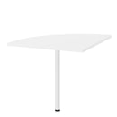 Prima White Wooden Corner Desk Top With Legs