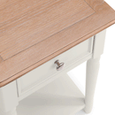 Provence Grey Single Drawer Lamp Table by Lavishway | Side Tables-61187
