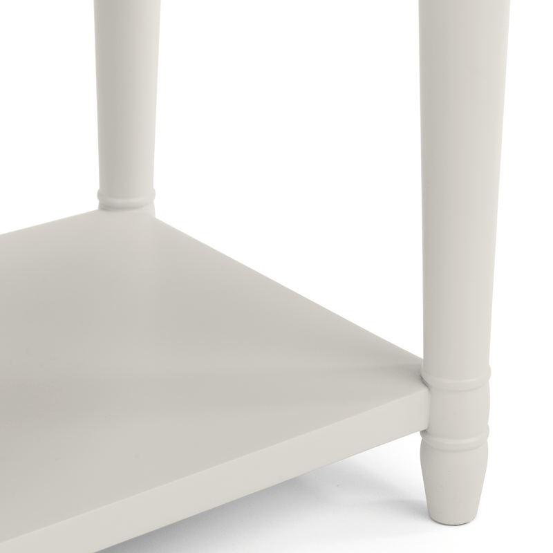 Provence Grey Single Drawer Lamp Table by Lavishway | Side Tables-61188