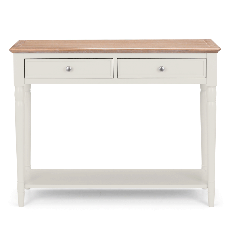 Provence Grey Painted 2 Drawers Console Table by Lavishway | Hallway Console Table-61172