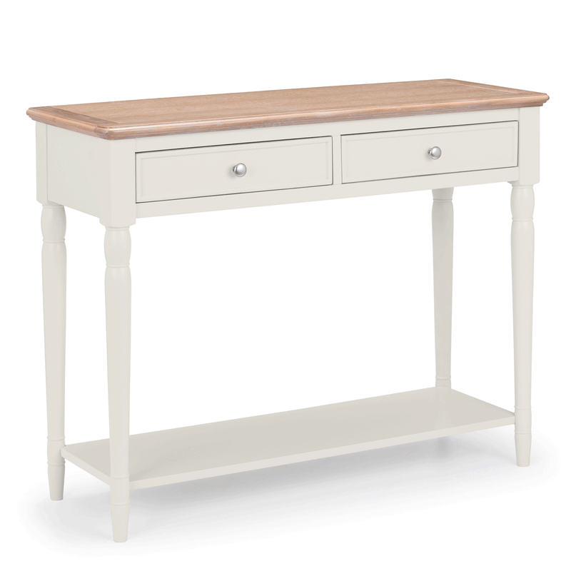 Provence Grey Painted 2 Drawers Console Table by Lavishway | Hallway Console Table-61173