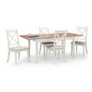 Provence Oak Extendable Dining Table In Grey by Lavishway | Dining Tables-61164