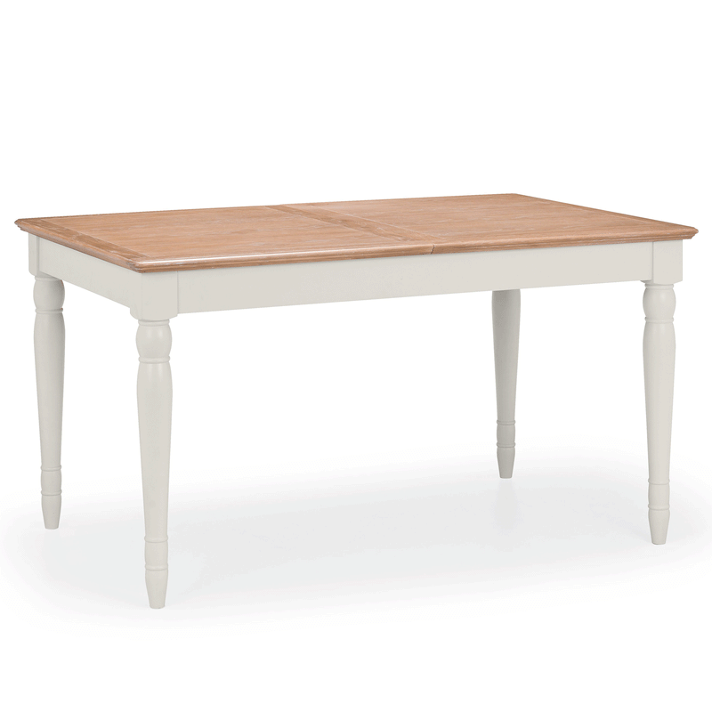 Provence Oak Extendable Dining Table In Grey by Lavishway | Dining Tables-61159