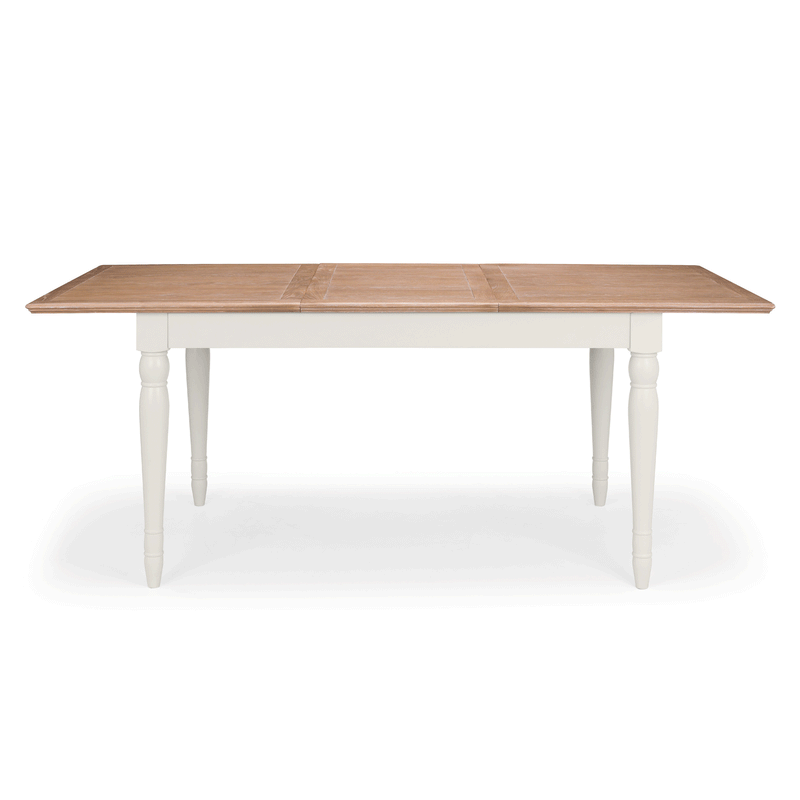Provence Oak Extendable Dining Table In Grey by Lavishway | Dining Tables-61158